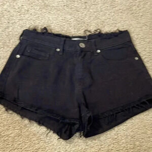 Black distressed Bullhead high rise shorts size 5